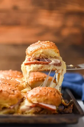 Hawaiian Ham and Swiss Sliders