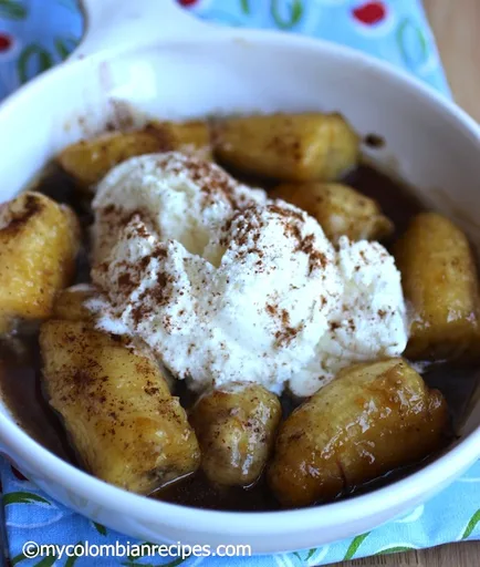 Receta de Bananos Calados