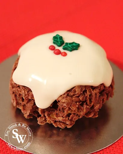 Christmas Pudding Corn Flake Cakes