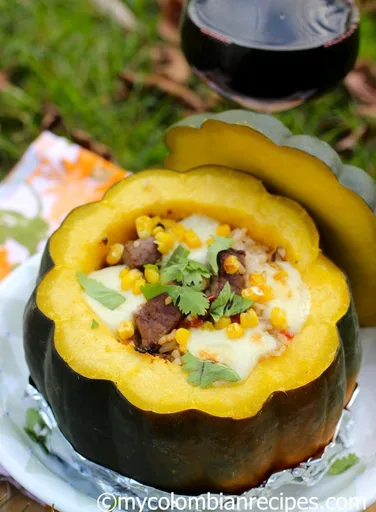 Receta de Capón de Ahuyama o Calabaza