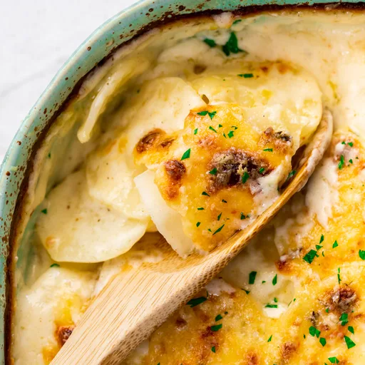 Patatas gratinadas cremosas