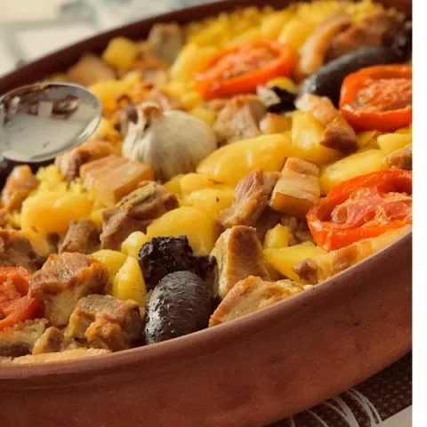 Receta de arroz al horno español