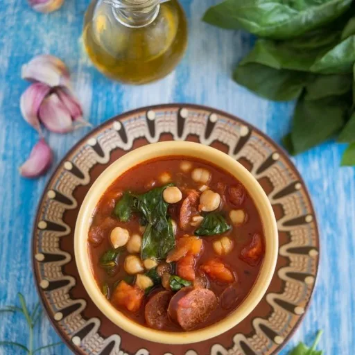 Receta de potaje español de garbanzos