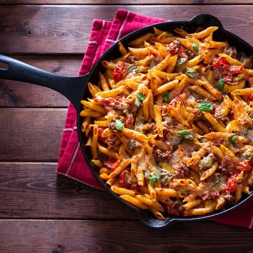 Receta de pasta con chorizo español