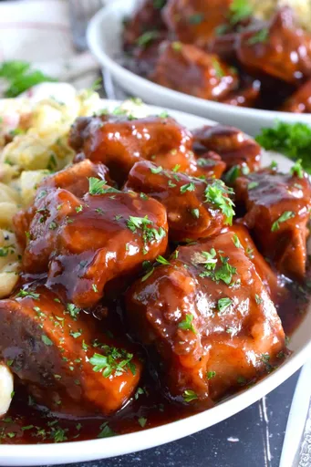 Costillas de cerdo barbacoa de inspiración asiática