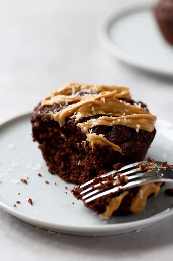 Healthy Vegan Chocolate Breakfast Muffins (GF!)