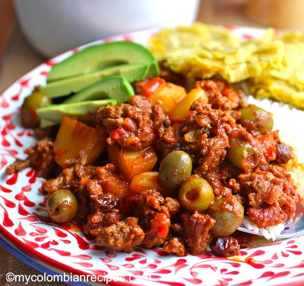 Receta de Picadillo de Chorizo y Carne