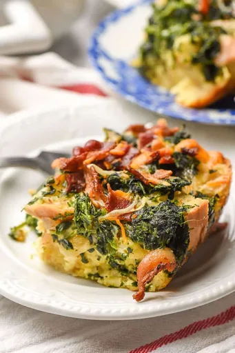 Overnight Breakfast Casserole with Bacon