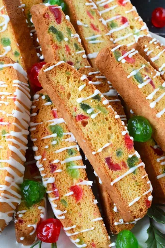 Candied Cherry Biscotti