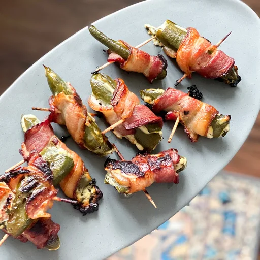 Bacon-Wrapped Jalapeño Poppers With Goat Cheese Recipe [Sip Bite Go]