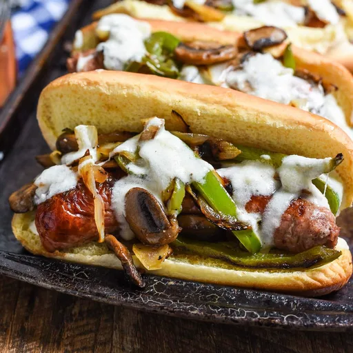 Philly Cheese Brats