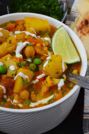 Chickpea Coconut Curry Soup