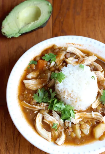 Receta de Sopa de Lentejas y Pollo