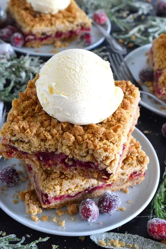 Cranberry Crumb Squares