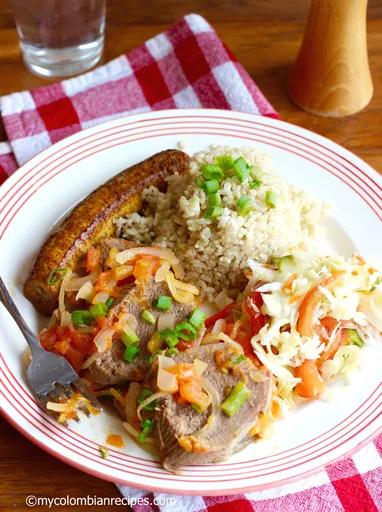 Lengua en Salsa Criolla (Colombian-Style Tongue with Creole Sauce) Recipe