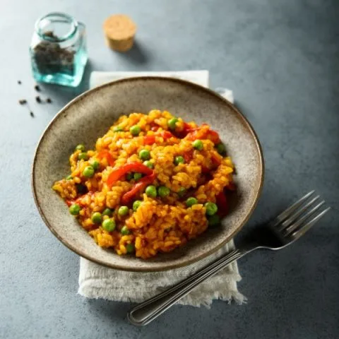 Receta de paella de verduras española