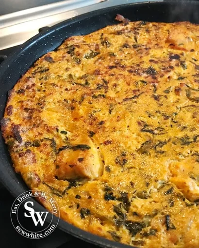 Tortilla de curry sobrante