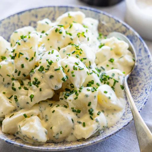 Ensalada de patatas cremosa y fácil