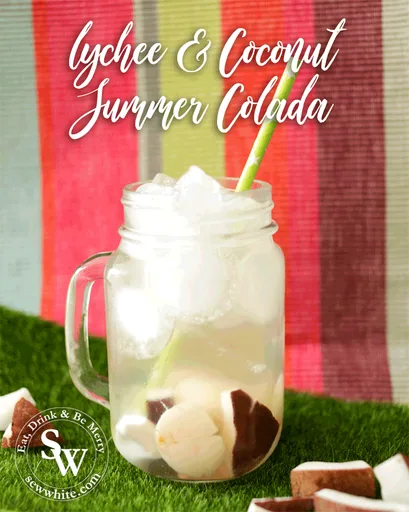 Lychee and Coconut Summer Colada Cocktail Recipe