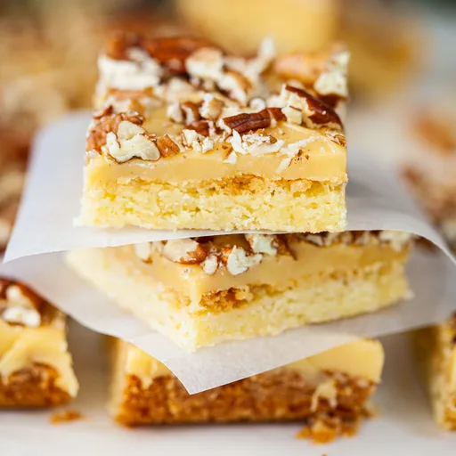 Easy fudgy pecan shortbread