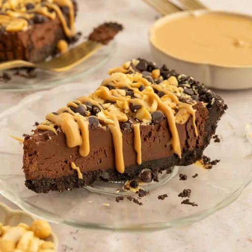 Vegan Chocolate Peanut Butter Pie