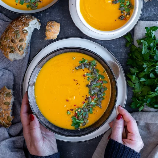 Easy Sweet Potato and Butternut Squash Soup