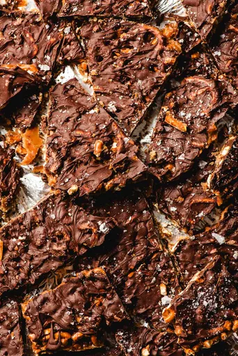 Salted Chocolate Pretzel Bark