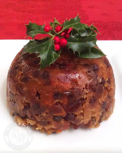 Traditional Steamed Christmas Pudding with Stout