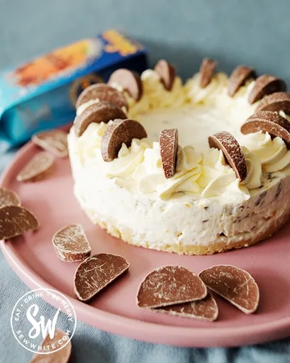 No Bake Terry's Chocolate Orange Cheesecake