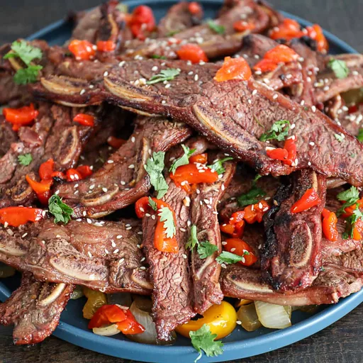 Smoked Flanken Ribs (Traeger Korean Kalbi Beef) Recipe | Sip Bite Go