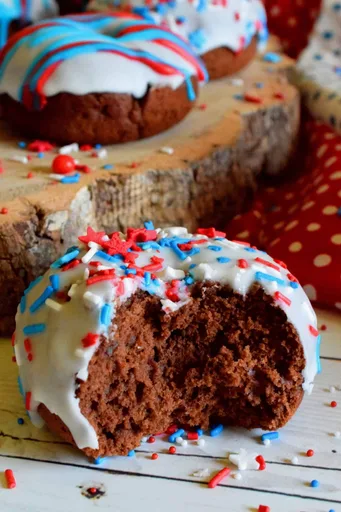 Glazed Chocolate Donuts