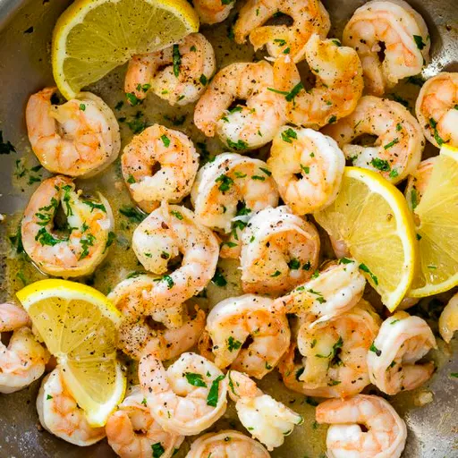 Gambas fáciles al limón y pimienta