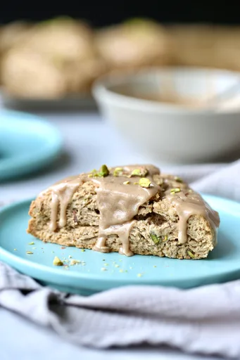 Vegan Cardamom Scones with Pistachios