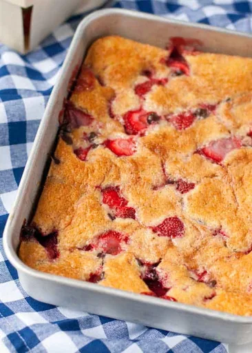 Strawberry Chocolate Chip Cobbler