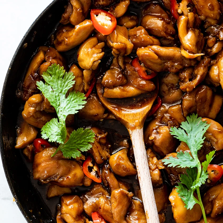 Easy sticky ginger chicken