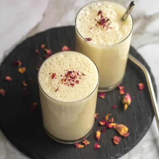 Dates and Gulkand Lassi