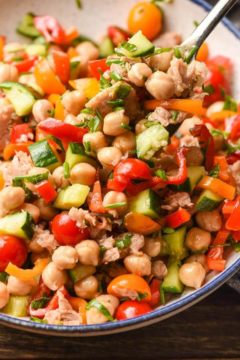 Tuna Chickpea Salad