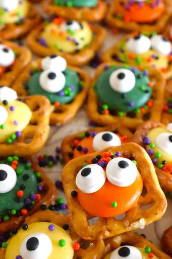 Monster Eye Pretzel Snack Bites
