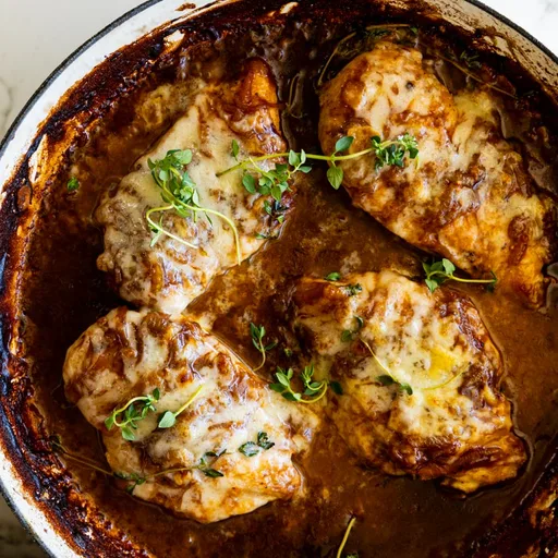 French Onion Chicken Bake