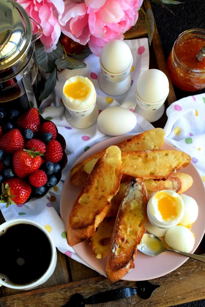 Old Fashioned Soft Boiled Egg Breakfast