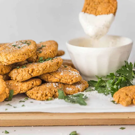 Nuggets de Garbanzos Fáciles (Bocaditos de Pollo Vegano)