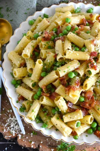 Pea and Pancetta Pasta