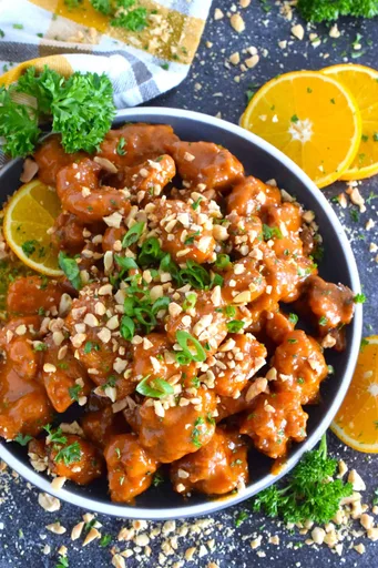 Peanut Orange Chicken
