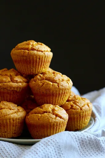 Vegan Pumpkin Cornbread Muffins
