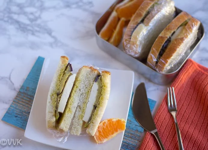 Eggplant Mozzarella Sandwich: