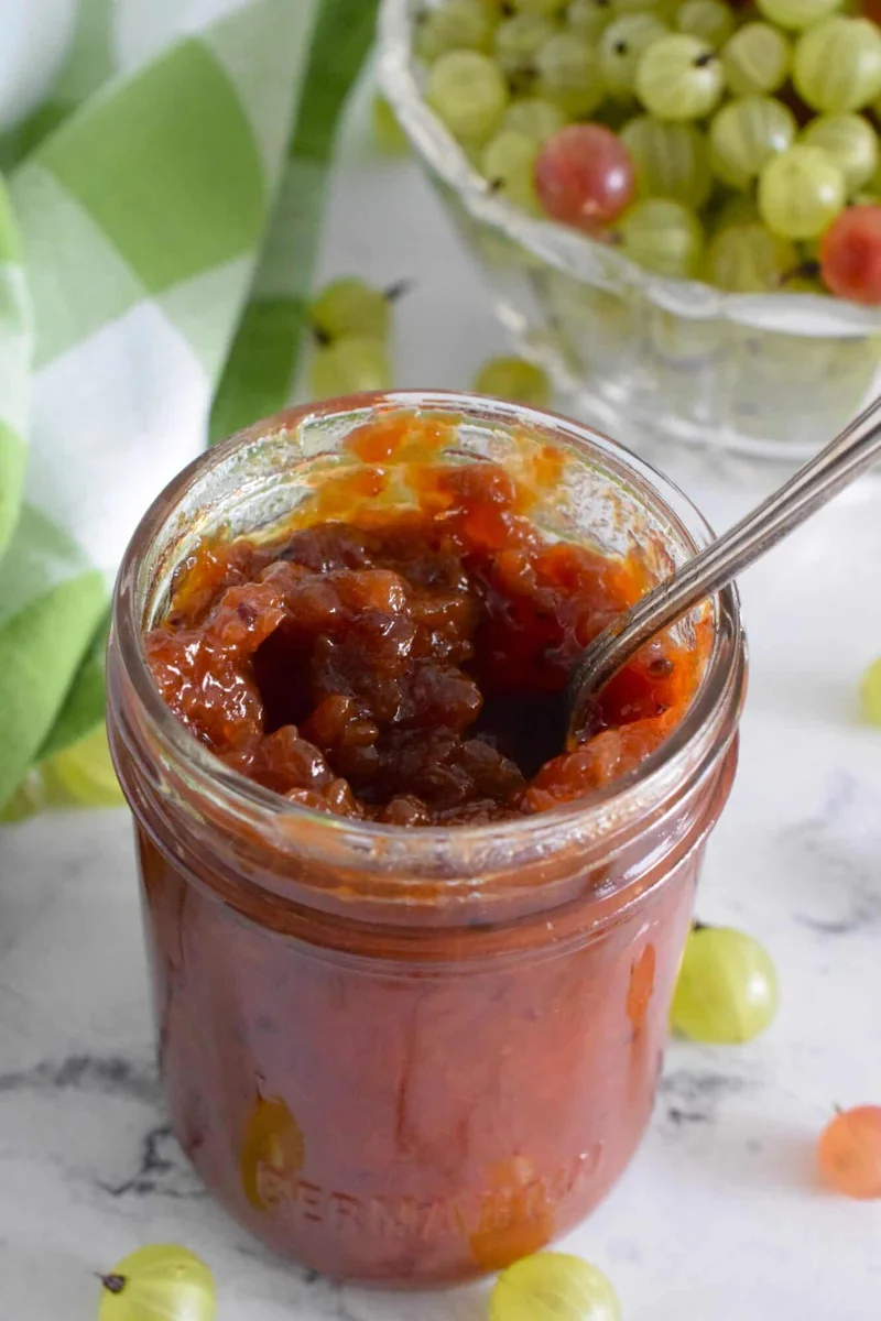 Plum and Gooseberry Jam