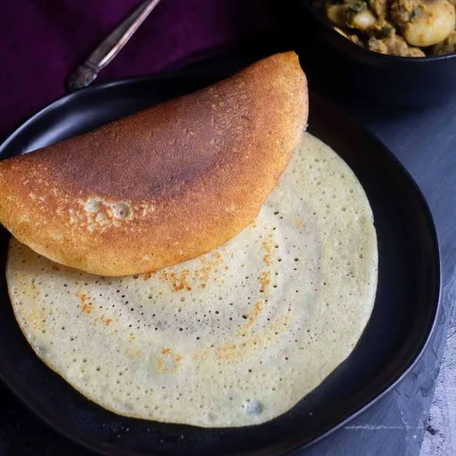 Moong Dal Dosa alto en proteínas | Cheela indio (crepes de requesón)