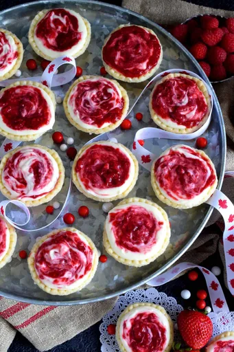 Red Berry Swirl Tartlets