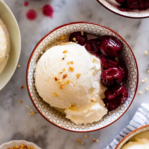 Helado de mascarpone