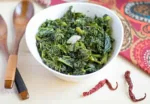 Salteado de col rizada en Instant Pot